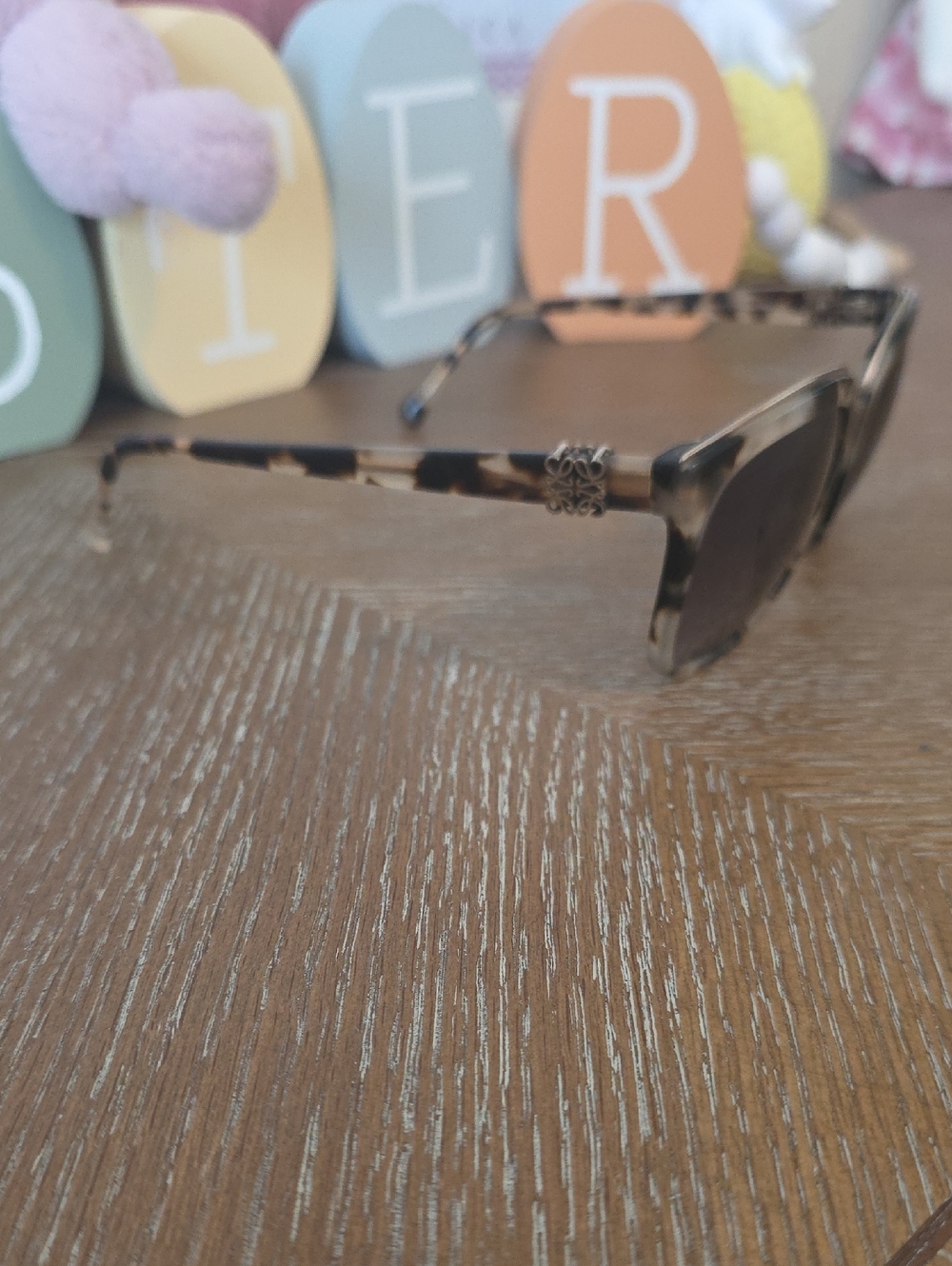 Loewe Tortoiseshell Square Sunglasses with Dark Lenses - Picture 2 of 7